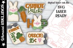 Carrot Patch-Easter SVG For Laser Cutting Product Image 2