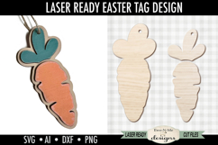 Carrot Tag for Easter - Laser Cut SVG File Product Image 1