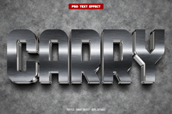 Carry 3D editable text effect Product Image 1