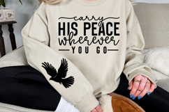 Carry His Peace Wherever You Go Sleeve SVG Product Image 3