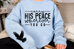Carry His Peace Wherever You Go Sleeve SVG Product Image 2