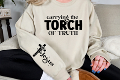 Carrying the torch of truth Sleeve SVG Design Product Image 2