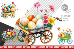 Cart Easter Clipart Product Image 1