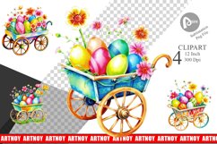 Cart Easter Clipart Product Image 1