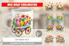 Mug Wrap Design Cart Easter Product Image 1