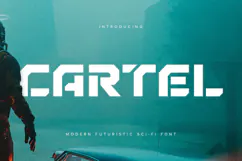 CARTEL - Modern Futuristic Sci-fi Font Product Image 1