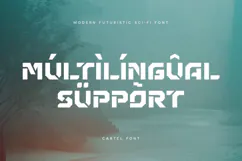 CARTEL - Modern Futuristic Sci-fi Font Product Image 12