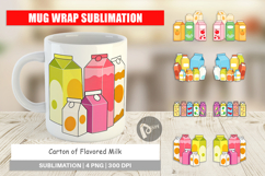 Mug Wrap Flavored Milk Carton Product Image 1
