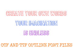 Cartoon 3D Doodle Outline Font Bubble Typography Lettering Product Image 3