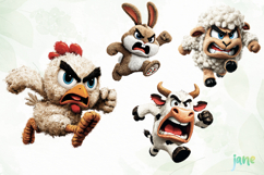Cartoon Animals Running Sublimation Product Image 1