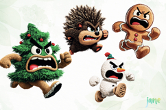 Cartoon Animals Running Sublimation Product Image 1