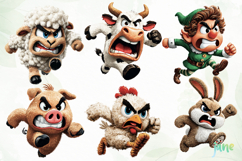 Cartoon Animals Running Sublimation Product Image 8