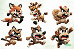 Cartoon Animals Running Sublimation Product Image 9