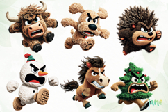 Cartoon Animals Running Sublimation Product Image 3