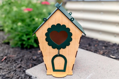 Birdhouse SVG- laser cut file Glowforge pattern Birdhouse Product Image 12