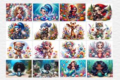 Mermaid|Cartoon Gnome| Animal Sublimation Puzzle Bundle Product Image 2