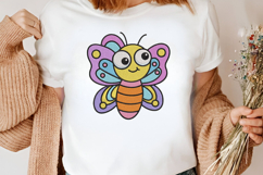 Cartoon Butterfly Embroidery Design Product Image 2