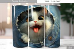 Bunny is Looking through Ripped Jeans|Tumbler Design Product Image 1