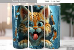 Lynx is Looking through Ripped Jeans|Tumbler Design Product Image 1