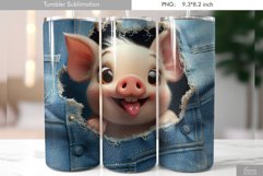Bunny is Looking through Ripped Jeans|Tumbler Design Product Image 1
