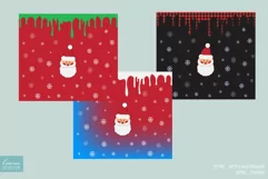 cartoon christmas santa sublimation design for 20 OZ tumbler