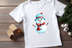 Cartoon Christmas Snowmans. PNG Bundle. Product Image 5