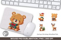 Christmas Woodland Pals Mouse Pad Product Image 1