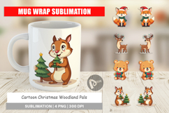 Christmas Woodland Pals Mug Wrap Product Image 1