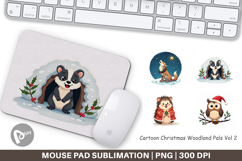 Christmas Woodland Pals Mouse Pad Product Image 1