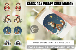 Christmas Woodland Pals Glass Can Product Image 1