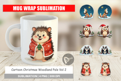 Christmas Woodland Pals Mug Wrap Product Image 1