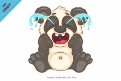 Cartoon Pandas 02. Clipart. Product Image 6