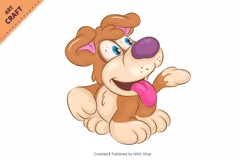 Cartoon Dogs 03. Clipart. Product Image 2