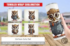Tumbler Wrap Cute Owl Product Image 1