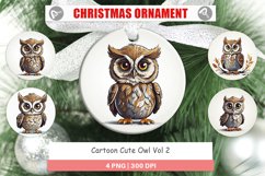 Christmas Ornaments Cute Owl Product Image 1