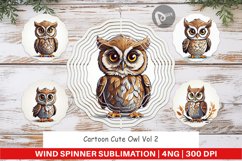 Wind Spinner Cute Owl Product Image 1