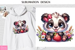Funny Floral Animal|Strawberry Tshirt Design Product Image 1