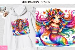 Magic Smiling Mermaid| T shirt Print Design Product Image 1