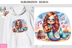 Magic Smiling Mermaid| T shirt Print Design Product Image 1