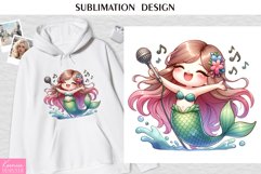 Magic Smiling Mermaid| T shirt Print Design Product Image 1