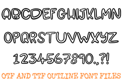 Cartoon Display Bubble Font Doodle Lettering Cartoon ABC OTF Product Image 2