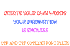 Cartoon Display Bubble Font Doodle Lettering Cartoon ABC OTF Product Image 3