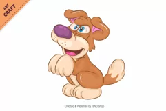 Cartoon Dogs 01. Clipart. Product Image 7