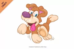 18 Cartoon Dogs 04. Clipart. Product Image 6