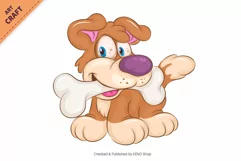 18 Cartoon Dogs 04. Clipart. Product Image 7