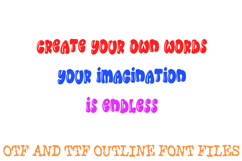 Cartoon Doodle Font Hand Drawn Comic Lettering ABC OTF Type Product Image 3