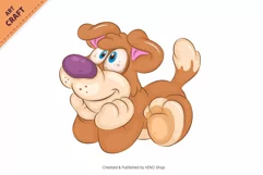 Cartoon Dogs 01. Clipart. Product Image 6