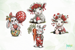 Cartoon Easter Clipart Sublimation Product Image 1