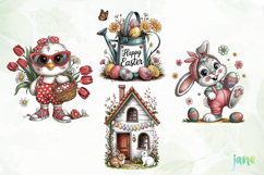 Cartoon Easter Clipart Sublimation Product Image 1
