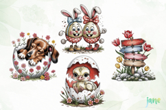 Cartoon Easter Clipart Sublimation Product Image 1